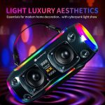 Neuer Rixing NR8806 tragbarer kabelloser Bluetooth-Lautsprecher für den Außenbereich, bunter RGB-Subwoofer, Single Mic, Dual Mic, Without Mic – Bild 6