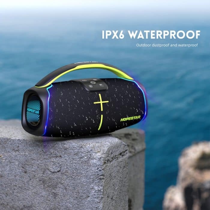 HOPESTAR H61 Wasserdichter tragbarer 50-W-Surround-Bluetooth-Lautsprecher für den Außenbereich – Bild 5