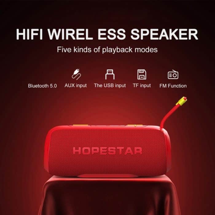 HOPESTAR P26 Tragbarer, wasserdichter, umwerfender Bluetooth-Lautsprecher für den Außenbereich – Bild 4