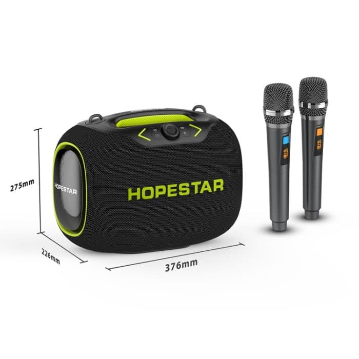 HOPESTAR Party Box 120 W Karaoke-Bluetooth-Lautsprecher mit 2 Mikrofonen – Bild 2