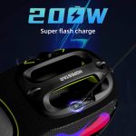 HOPESTAR Party Box 120 W Karaoke-Bluetooth-Lautsprecher mit 2 Mikrofonen – Bild 3