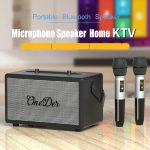 Oneder D7 Bluetooth-Lautsprecher für Outdoor-Karaoke, kabellose Lautsprecher mit zwei Mikrofonen – Bild 2