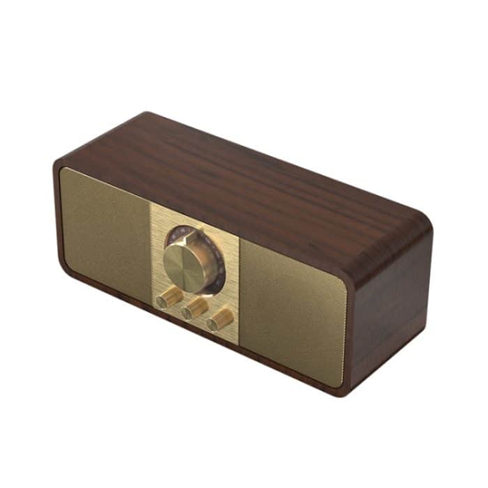 OneDer JY82 kabelloser Holz-Retro-Styling-Lautsprecher, HiFi, klassisches FM-Radio, unterstützt TF/U-Disk/AUX – Bild 1