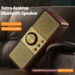 OneDer JY82 kabelloser Holz-Retro-Styling-Lautsprecher, HiFi, klassisches FM-Radio, unterstützt TF/U-Disk/AUX – Bild 8