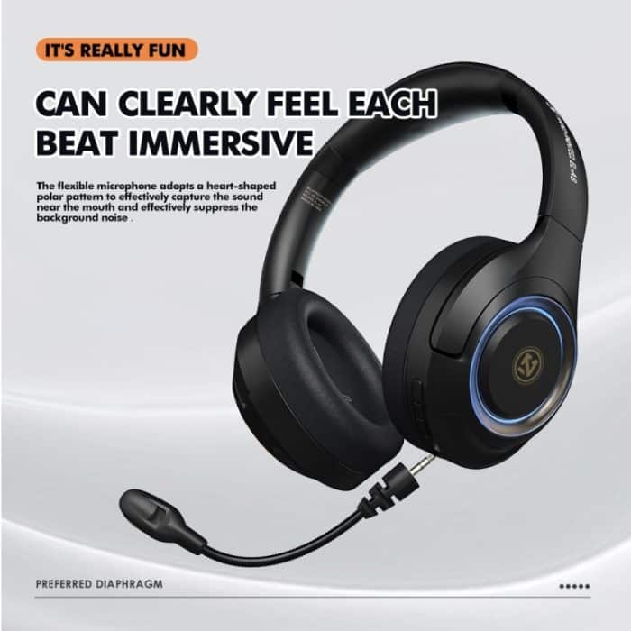 A8 Gaming Wireless Headset Stereo Over-Ear-Kopfhörer mit kabelgebundenem Mikrofon – Bild 5
