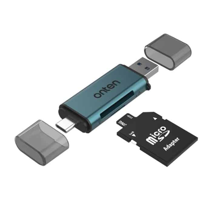 Onten CR532 2-in-1 USB-A / USB-C auf SD2.0 / TF2.0 USB-Kartenleser, CR532 – Bild 1