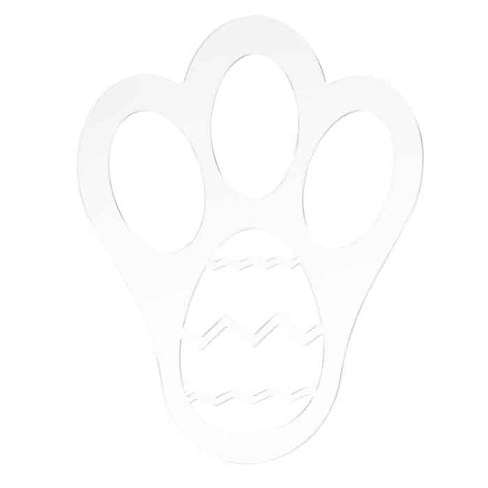 EDA006246601.jpg Acryl-Osterhasen-Fußabdruck-Vorlage, Single Footprint, Dual Footprint – Bild 1