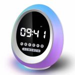 P13 Multifunktionaler kabelloser RGB-Bluetooth-Lautsprecher mit bunten Lichtern, Wecker und Uhr, P13