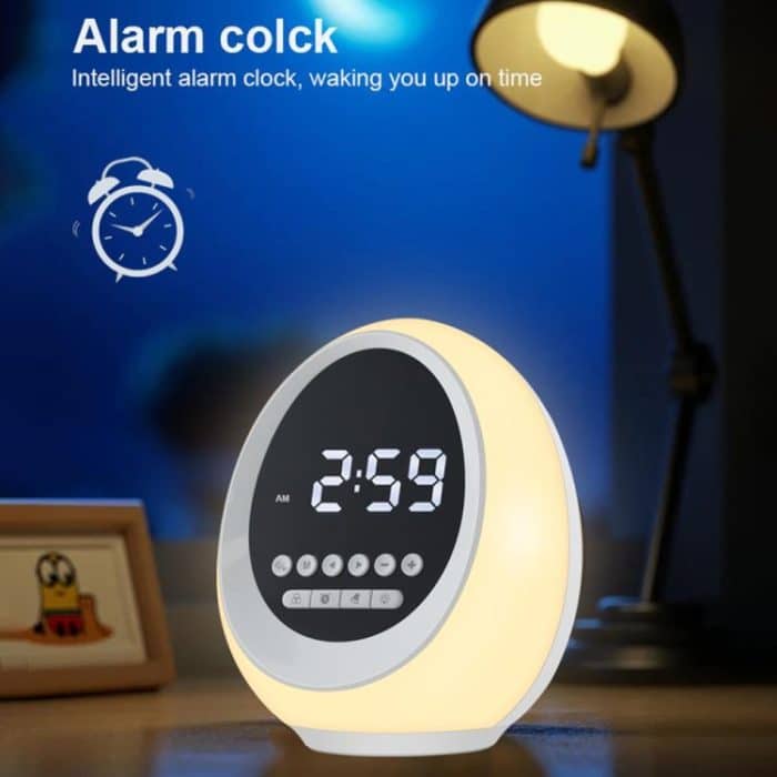 P13 Multifunktionaler kabelloser RGB-Bluetooth-Lautsprecher mit bunten Lichtern, Wecker und Uhr, P13 – Bild 4