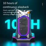 GQ-18 RGB Colorful Mech Mechanischer wasserdichter kabelloser Bluetooth-Desktop-Subwoofer, with Dual Mic, Without Mic – Bild 3