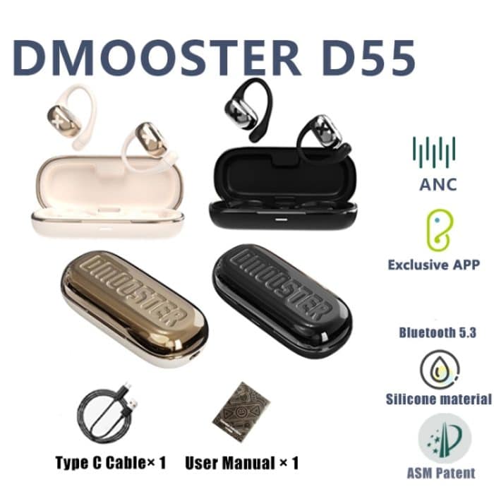 Dmooster D55 OWS ohrmontierte ENC-Bluetooth-Kopfhörer, D55 – Bild 2