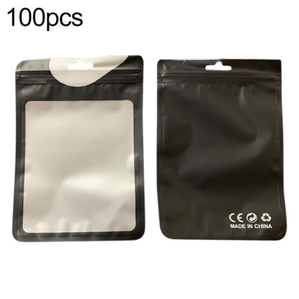 100 Stück/Packung perlmuttfarbene, durchscheinende CPP-Kunststoffverpackung mit Druckverschluss, 10.5x15cm, 12x17cm