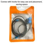 100 Stück/Packung perlmuttfarbene, durchscheinende CPP-Kunststoffverpackung mit Druckverschluss, 10.5x15cm, 12x17cm – Bild 3