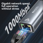 Yesido HB26 2-in-1 USB+USB-C/Typ-C-zu-Ethernet-Adapter – Bild 5