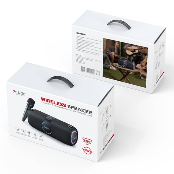 Yesido YSW21 Tragbarer kabelloser Bluetooth-Außenlautsprecher mit Mikrofon, YSW21 – Bild 8