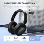 Eking ANC Noise Cancelling Wireless Gaming Low Latency Headband Drahtlose Bluetooth-Kopfhörer, With 2.4G, Without 2.4G – Bild 4