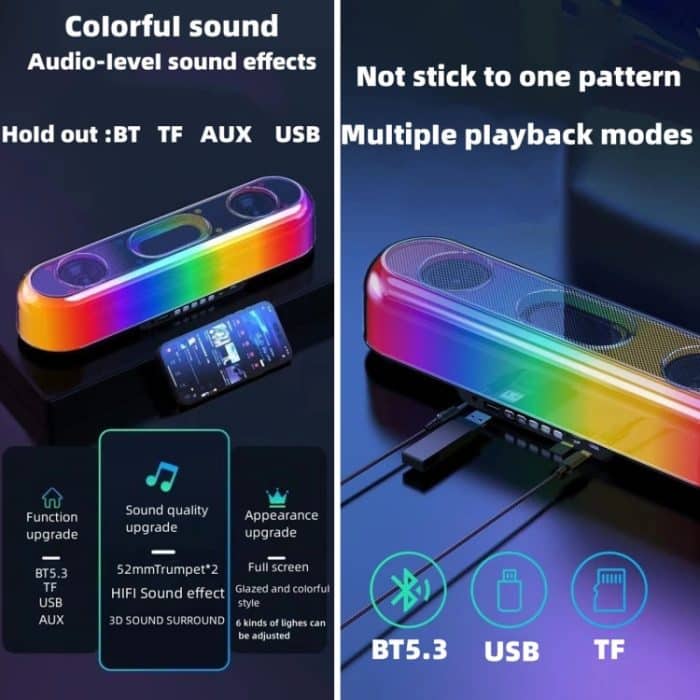 Tragbarer V10 Outdoor-Subwoofer, Heimlautsprecher mit großem Volumen – Bild 3