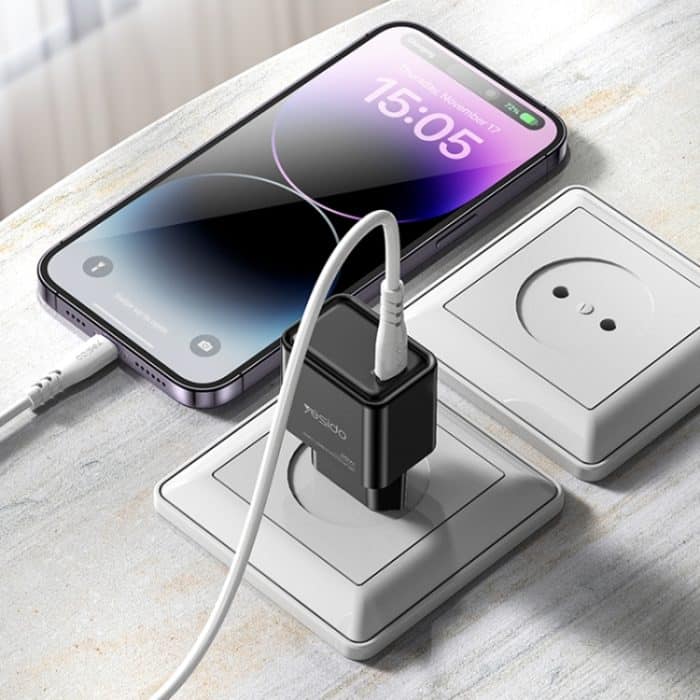 Yesido YC62 PD 25W USB-C/Typ-C-Schnittstelle GaN-Schnellladegerät, YC62 – Bild 5