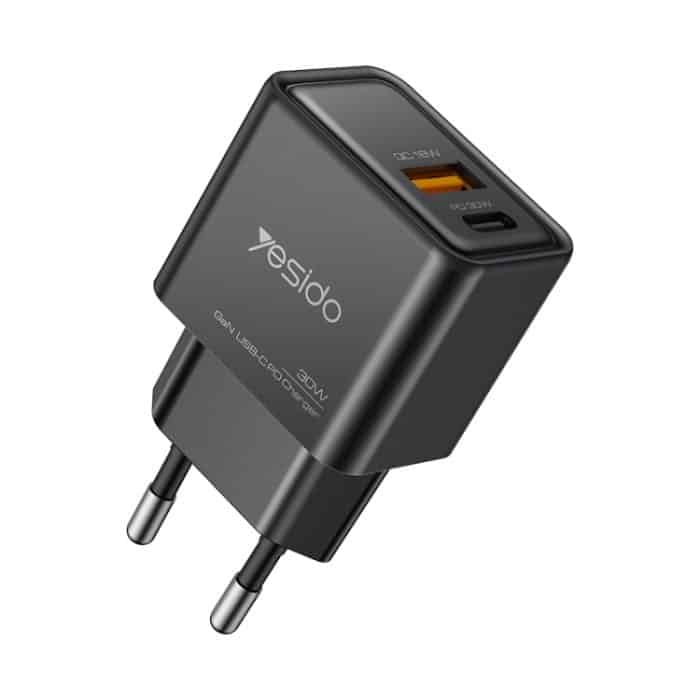 EDA006303901A.jpg Yesido YC64 PD 30W USB-C/Typ-C+USB-Schnittstelle GaN-Schnellladegerät, YC64 – Bild 1