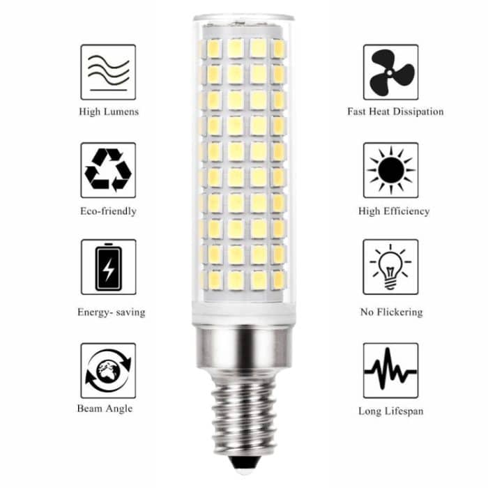 E14 15W 136 LEDs SMD 2835 Dimmbare Maisglühbirne, AC220-240V, E14 – Bild 3