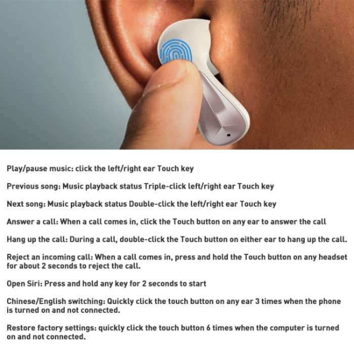 ZGA GS11 Amber True Wireless Bluetooth-Kopfhörer – Bild 9