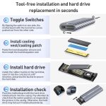 ORICO ACOM2-U4 40 Gbit/s M.2 NVMe SSD-Gehäuse, ACOM2-U4 – Bild 7