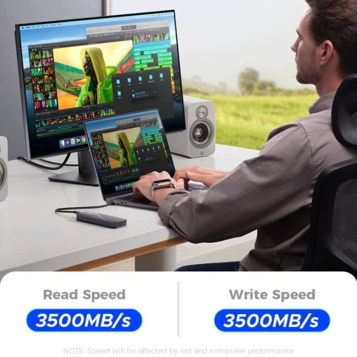 ORICO CNM2-U4 40 Gbit/s USB4 M.2 NVMe SSD-Gehäuse, CNM2-U4 – Bild 3