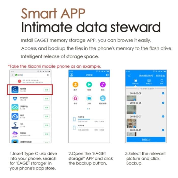 USB 3.1 + USB-C-Schnittstelle Metal Twister Flash U Disk, mit Micro-USB-OTG-Adapter, 128G, 64G, 32G – Bild 13