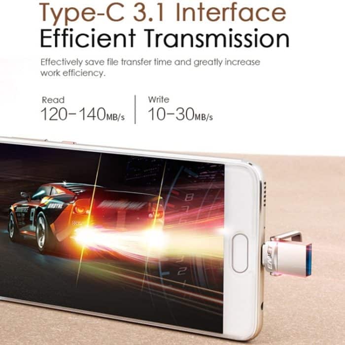 USB 3.1 + USB-C-Schnittstelle Metal Twister Flash U Disk, mit Micro-USB-OTG-Adapter, 128G, 64G, 32G – Bild 6