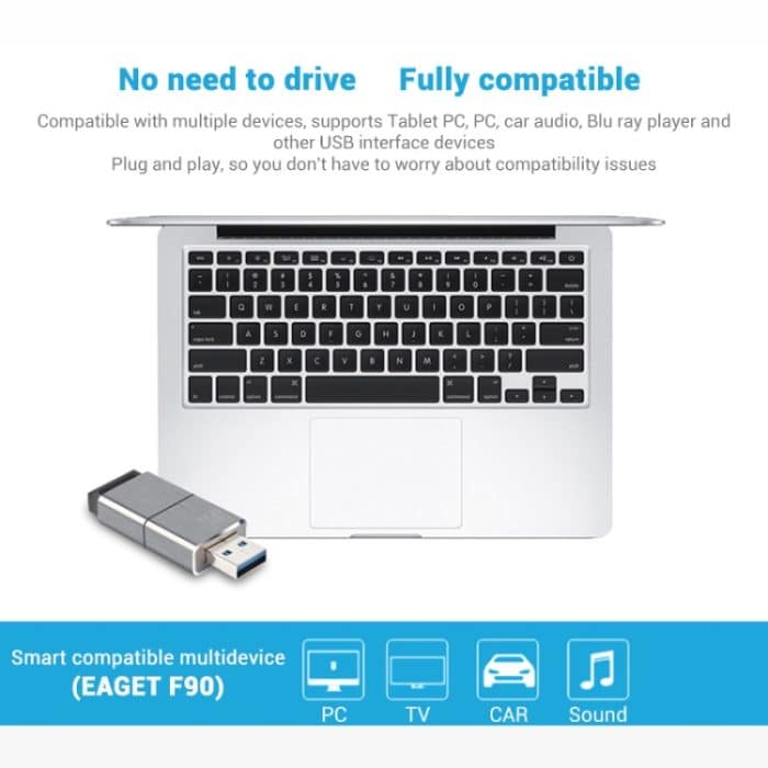USB 3.0-Schnittstelle, Metall-Flash-U-Disk, F90 256G, F90 128G, F90 64G, F90 32G, F90 16G – Bild 9