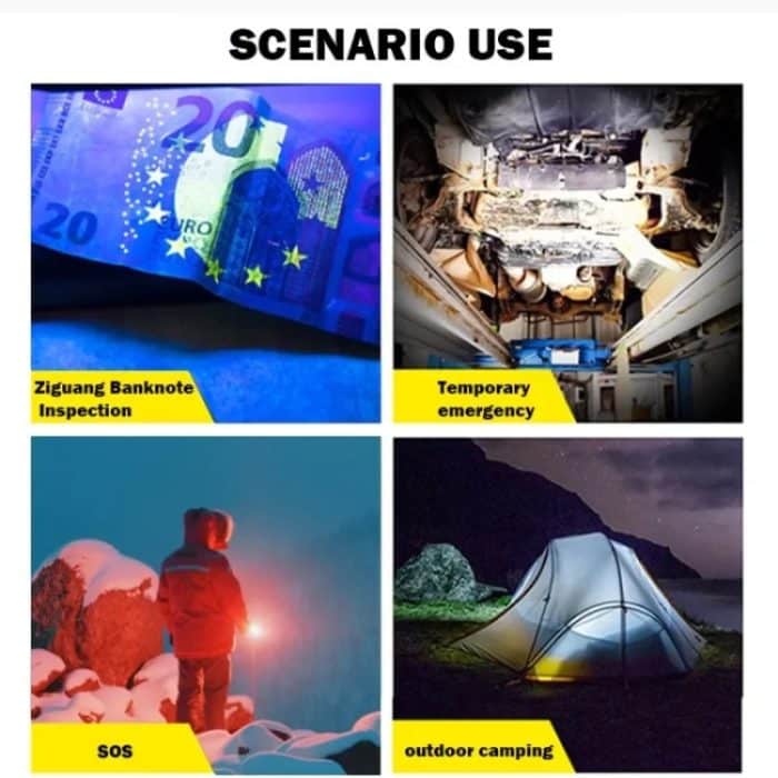 A11 Multifunktions-Mini-tragbare Taschenlampe mit zwei LEDs, A11 – Bild 14