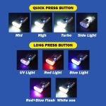 A11 Multifunktions-Mini-tragbare Taschenlampe mit zwei LEDs, A11 – Bild 9