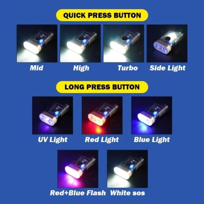 A11 Multifunktions-Mini-tragbare Taschenlampe mit zwei LEDs, A11 – Bild 9