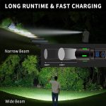 A800 20W Spotlight 2000LM USB wiederaufladbare LED-Taschenlampe, A800 – Bild 7