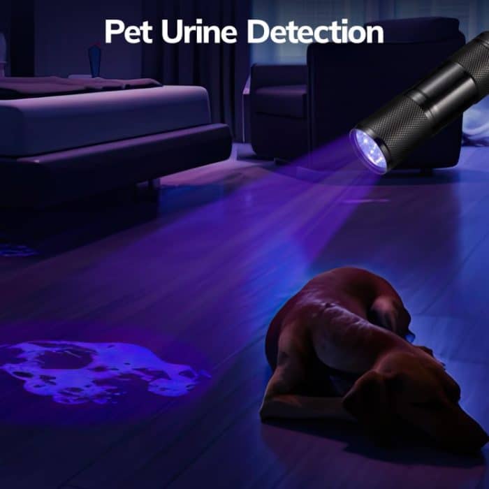 Mini-Taschenlampe mit 9 LEDs und 395 nm zur Erkennung von UV-Strahlen, 9 LEDs UV-ray – Bild 5