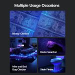 Mini-Taschenlampe mit 9 LEDs und 395 nm zur Erkennung von UV-Strahlen, 9 LEDs UV-ray – Bild 6