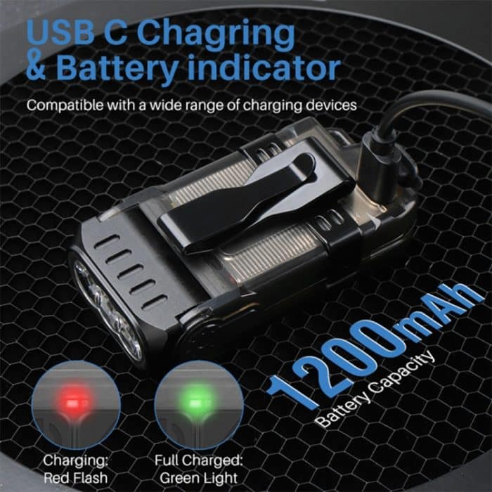 V15 EDC-Taschenlampe, multifunktionales Arbeitslicht, V15 – Bild 11