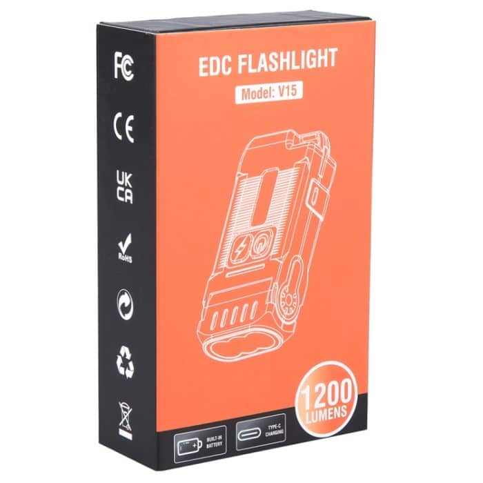 V15 EDC-Taschenlampe, multifunktionales Arbeitslicht, V15 – Bild 3