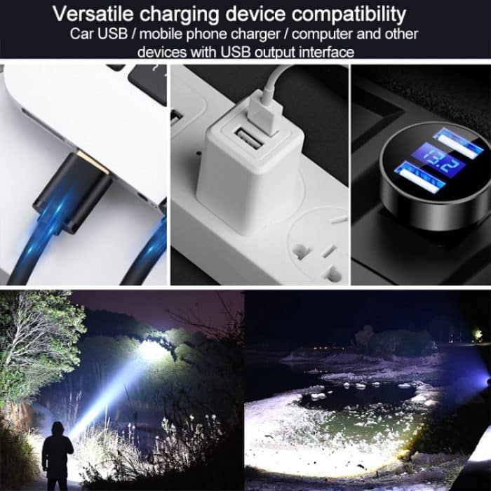 813 T40 1200LM wiederaufladbare USB-LED-Taschenlampe, 813 – Bild 7