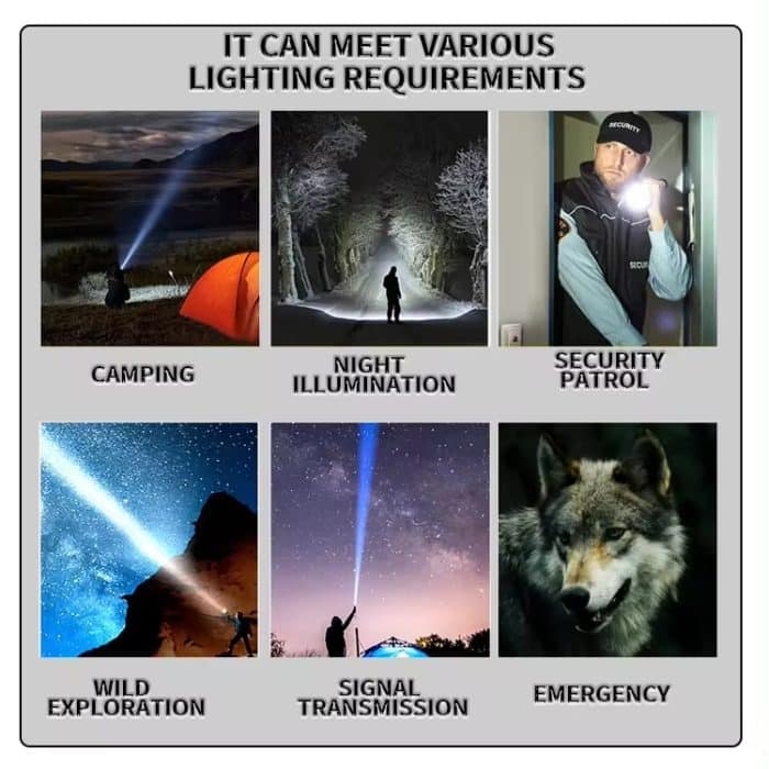 S2302 30W 1600LM Hochleistungs-Teleskop-Zoom-Taschenlampe, S2302 – Bild 15