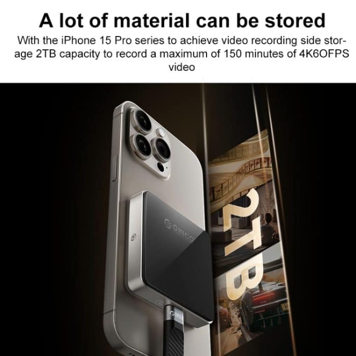 ORICO AP30-G2 M.2 2230 10 Gbit/s USB-C/Typ-C-Anschluss Magnetisches Festplattengehäuse – Bild 4