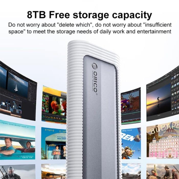 ORICO AXM2S-G2 10 Gbit/s M.2 NVMe SSD-Gehäuse mit 2-in-1 Typ-C + USB-A-Datenkabel – Bild 4