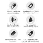 Multifunktionaler elektrischer wiederaufladbarer Mini-Haarschneider – Bild 3