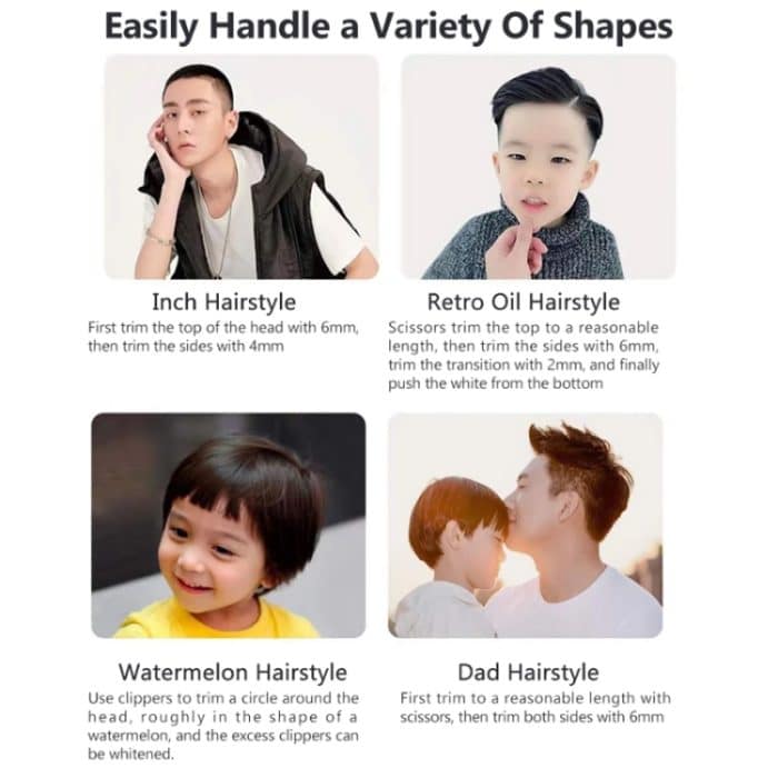 Multifunktionaler elektrischer wiederaufladbarer Mini-Haarschneider – Bild 8