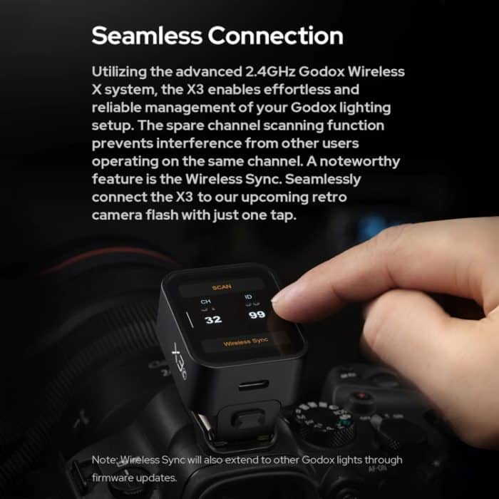 Godox X3 TTL kabelloser Blitzauslöser, Touchscreen-Blitzsender, For Canon, For Nikon, For Sony, For FUJIFILM, For Olympus / Panasonic – Bild 6