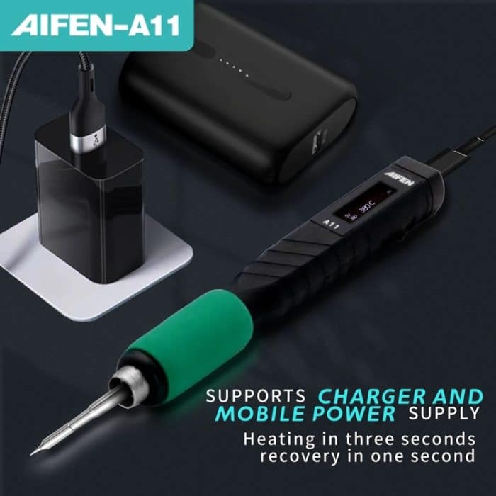 Aifen A11 Tragbare USB-Ladelötstation mit C210-Griff, US Plug, EU Plug, UK Plug – Bild 6
