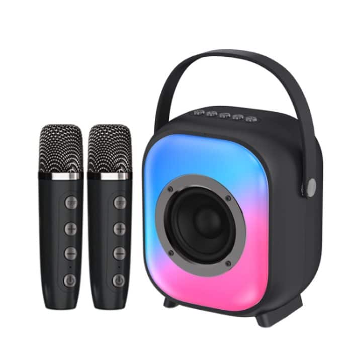 NewRixing NR168W Tragbarer bunter Bluetooth-Lautsprecher für Zuhause, Dual-Mikrofon, Karaoke-Lautsprecher – Bild 1