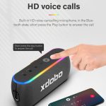 Xdobo X8 III BT5.3 IPX7 Kabelloser Lautsprecher mit RGB-Licht, unterstützt Bluetooth/TF-Karte/USB/AUX, X8 III – Bild 3