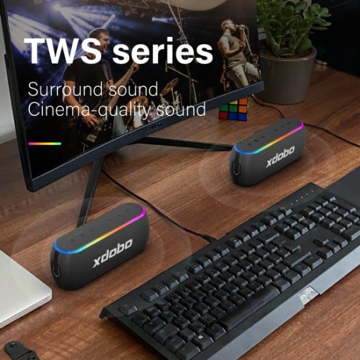 Xdobo X8 III BT5.3 IPX7 Kabelloser Lautsprecher mit RGB-Licht, unterstützt Bluetooth/TF-Karte/USB/AUX, X8 III – Bild 8