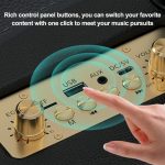 M3201 Tragbarer bunter Bluetooth-Lautsprecher für Zuhause, Retro-Karaoke-Dual-Mic-Lautsprecher – Bild 5